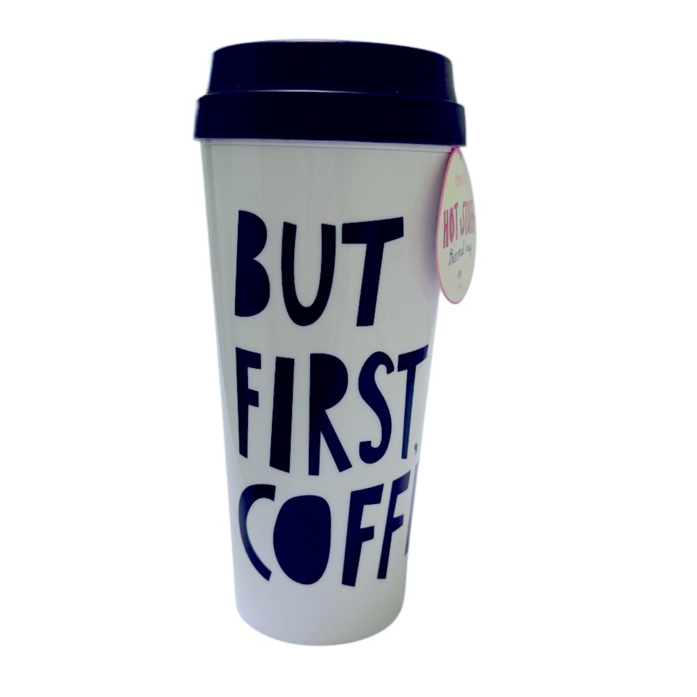 Ban.do But First Coffee Insulated Thermal Tumbler Travel Mug Coffee 16oz